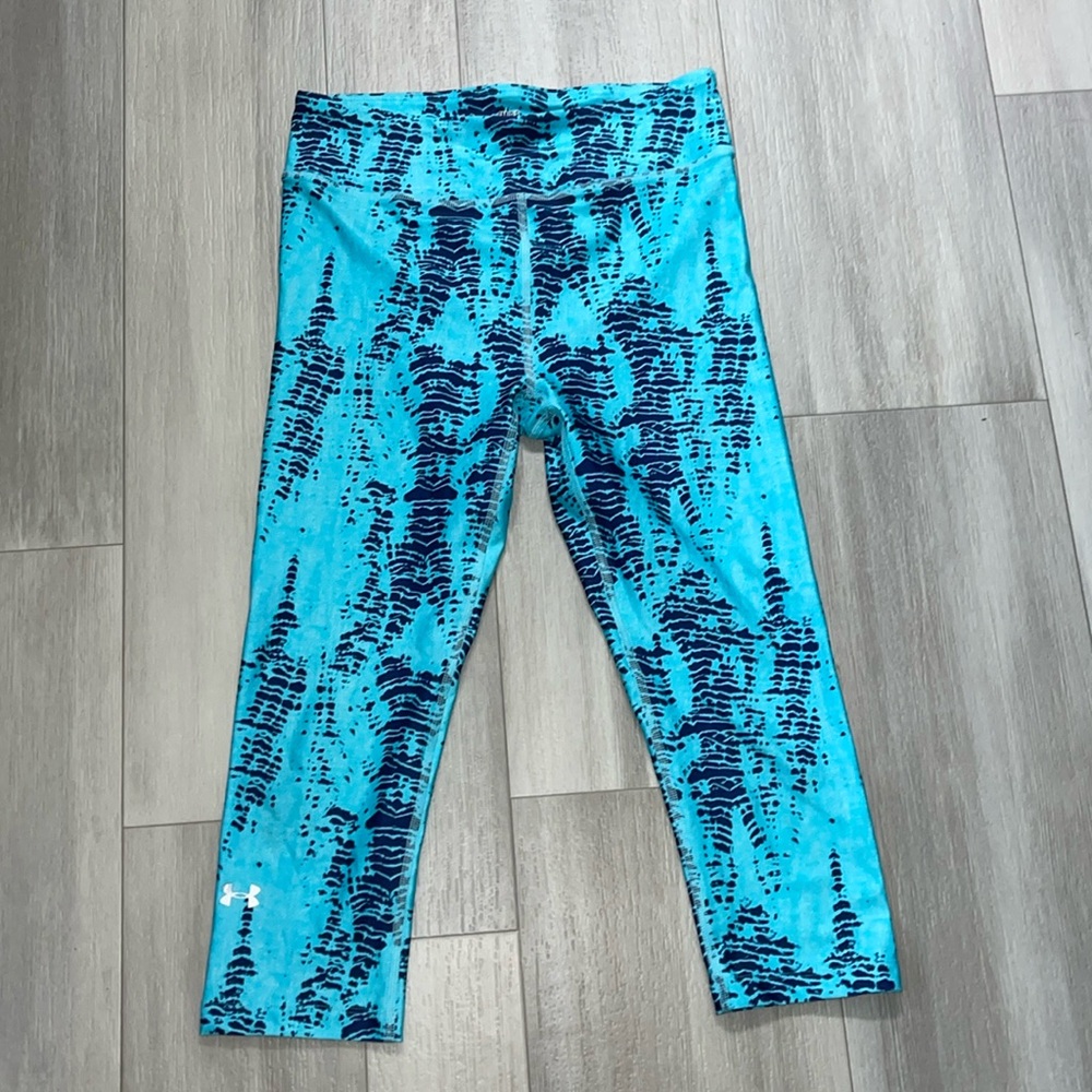Under Armour Cropped Heatgear Compression Active Printed Leggings for Women